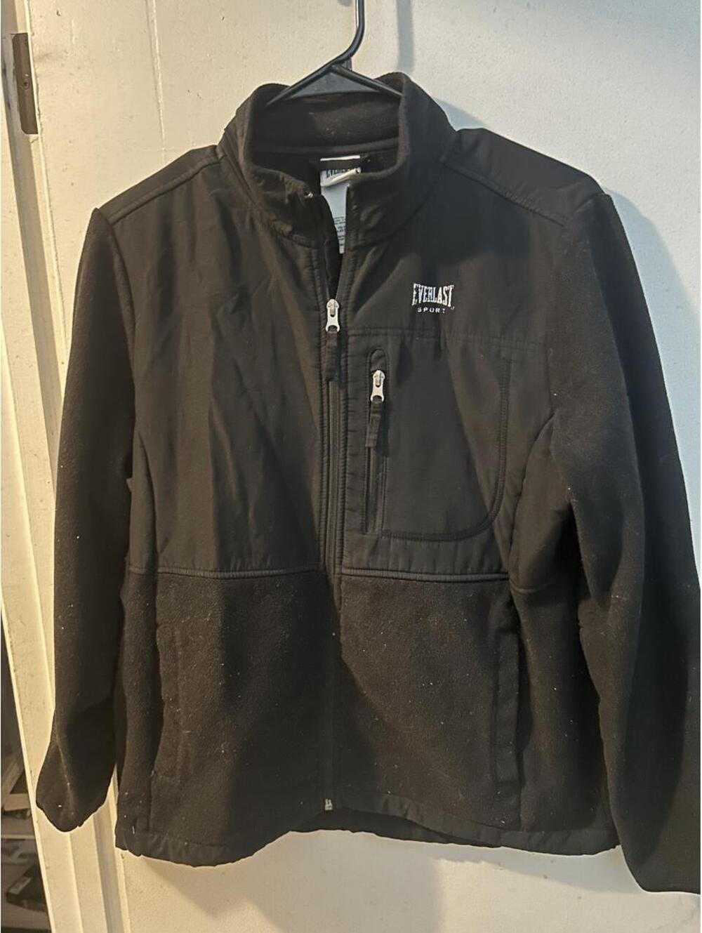 Black Everlast Sport fleece full zip jacket size M